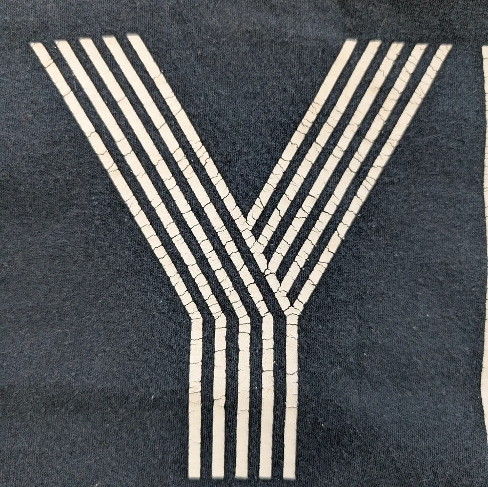 Vintage Y2K Yeah Buddy Black Short Sleeve T-shirt Medium - Picture 2 of 6